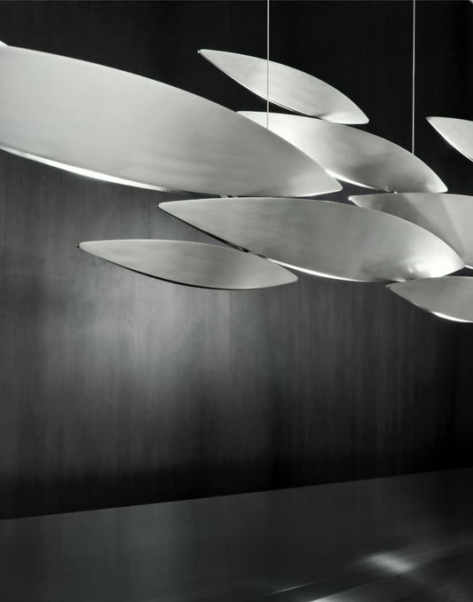 Linear Chandelier with Integrated LED – Adjustable Height in Multiple Sizes and Finishes, Modern Minimalist Design 2