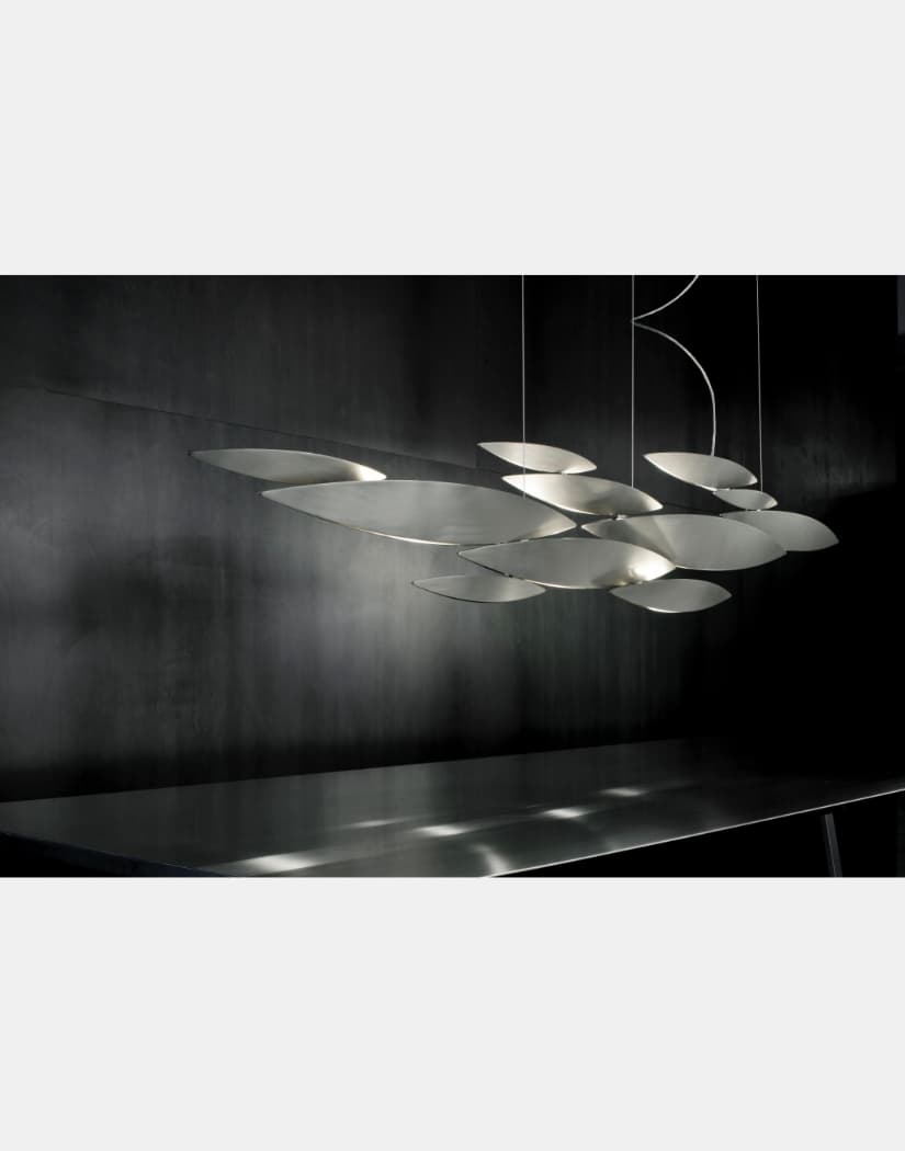 Linear Chandelier with Integrated LED – Adjustable Height in Multiple Sizes and Finishes, Modern Minimalist Design 3