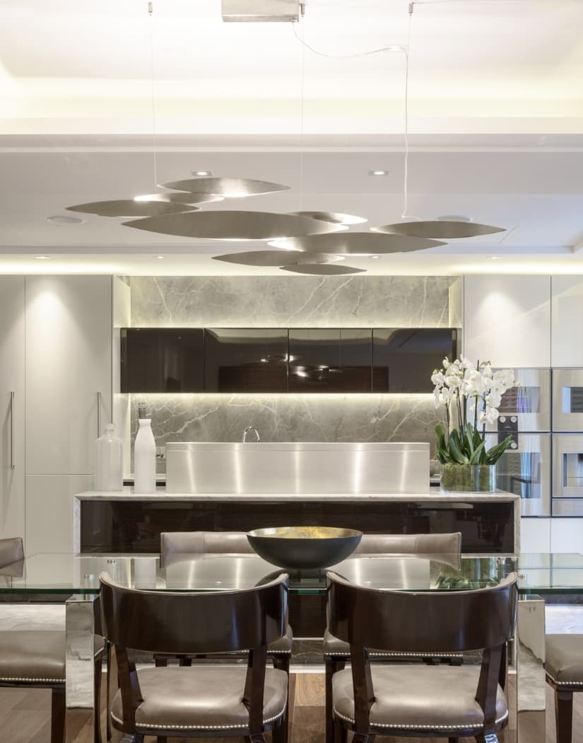 Linear Chandelier with Integrated LED – Adjustable Height in Multiple Sizes and Finishes, Modern Minimalist Design 8