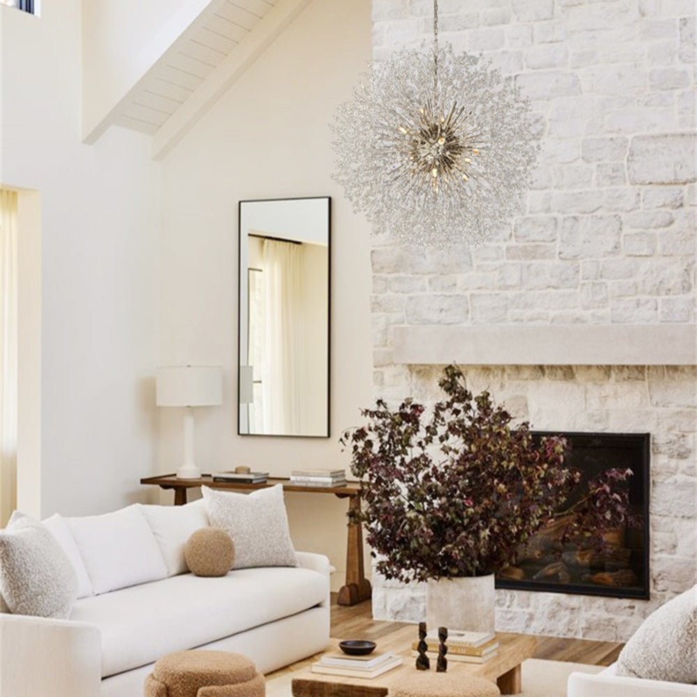 Oversized Sputnik Firework Chandelier – Brass Finish, Adjustable Chain, 20 G9 Bulbs, Modern Design for Living Room or Bedroom 7
