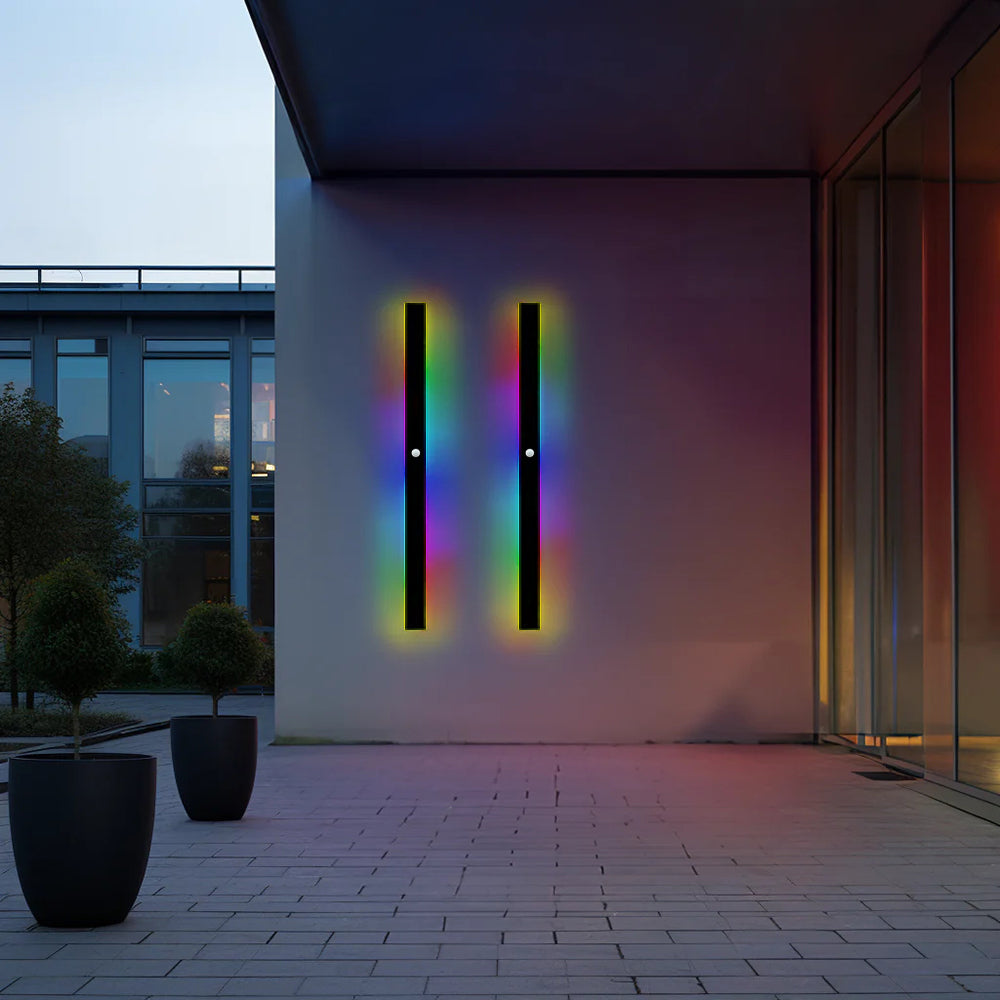 Sleek Black LED Outdoor Wall Lamp with IP65 Rating for Garden and Corridor – Dimmable and Waterproof Lighting Solution 12