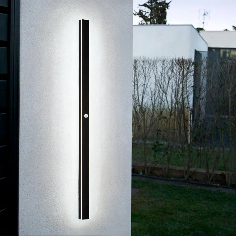 Sleek Black LED Outdoor Wall Lamp with IP65 Rating for Garden and Corridor – Dimmable and Waterproof Lighting Solution 14