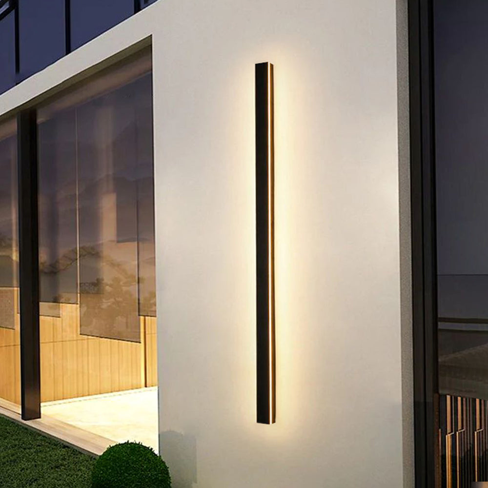 Sleek Black LED Outdoor Wall Lamp with IP65 Rating for Garden and Corridor – Dimmable and Waterproof Lighting Solution 2