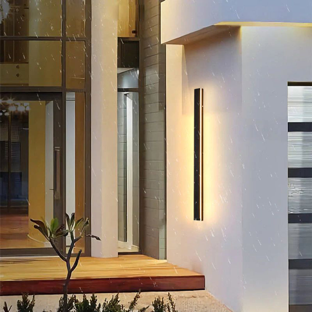Sleek Black LED Outdoor Wall Lamp with IP65 Rating for Garden and Corridor – Dimmable and Waterproof Lighting Solution 20