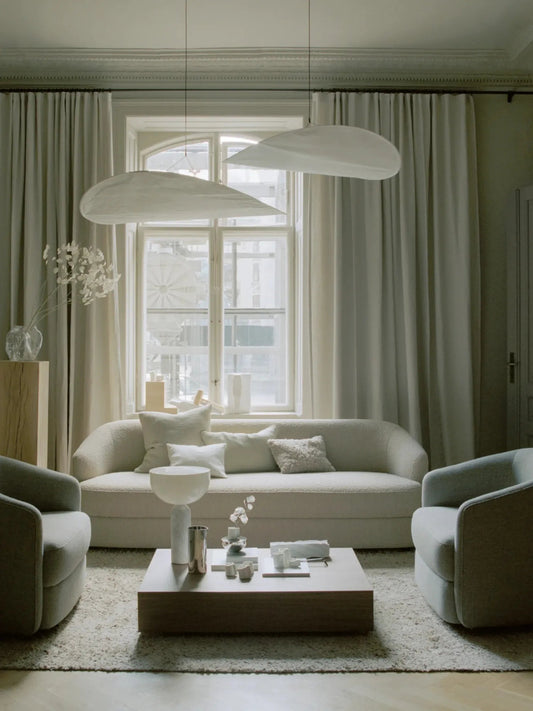 Minimalist Pendant Lamp with Dimmable LED – Recyclable Tyvek Shade, Available in Ø 55, 70, 90, 120 cm 2