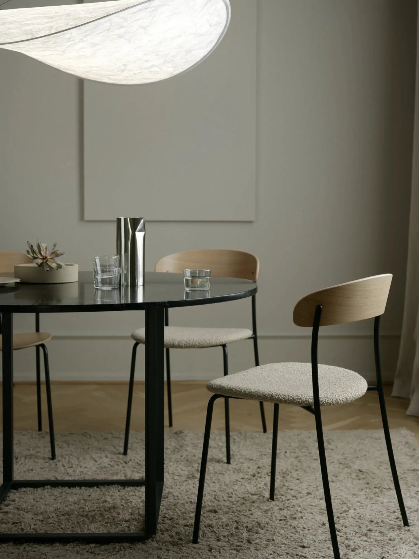 Minimalist Pendant Lamp with Dimmable LED – Recyclable Tyvek Shade, Available in Ø 55, 70, 90, 120 cm 4