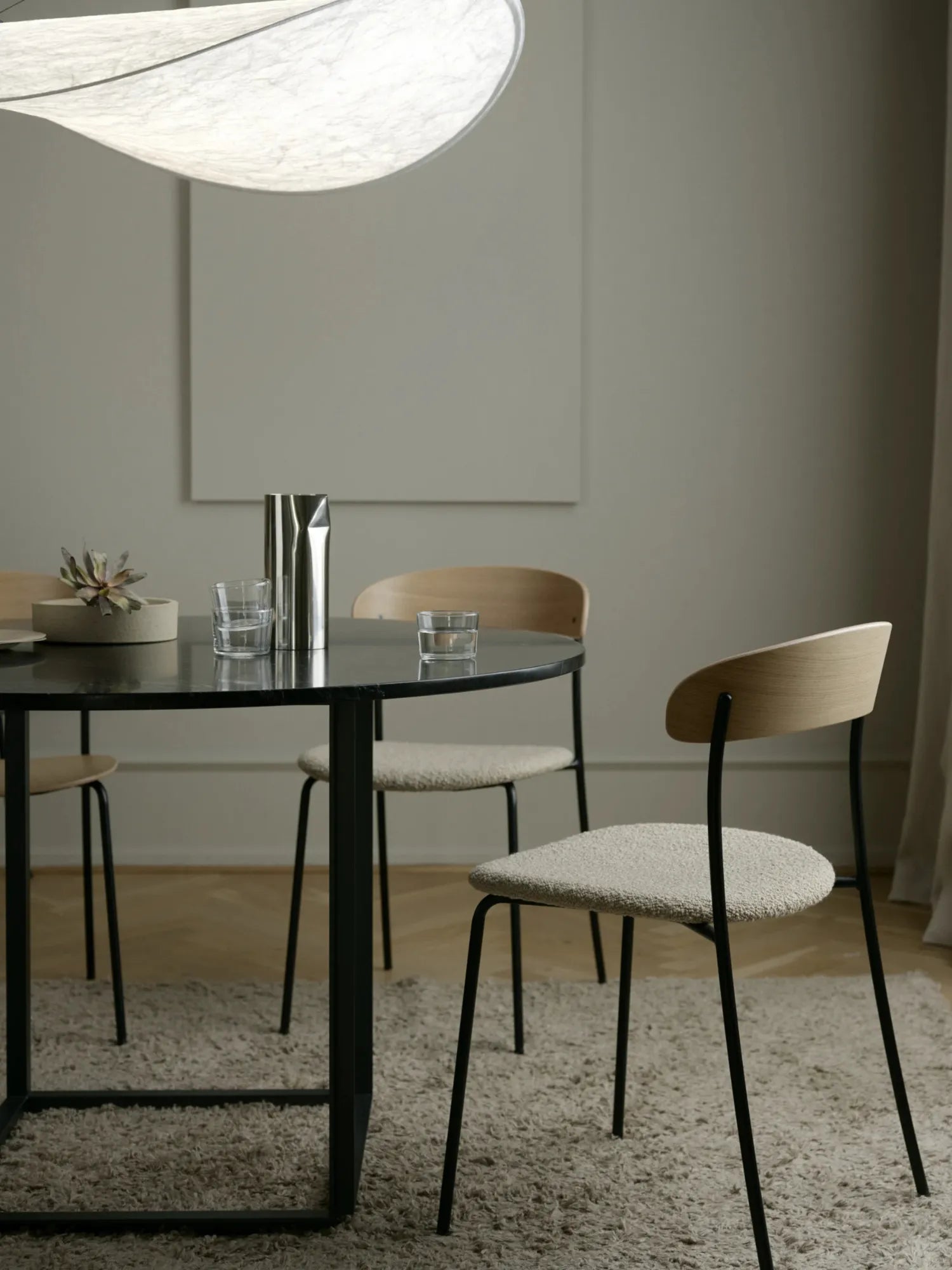 Minimalist Pendant Lamp with Dimmable LED – Recyclable Tyvek Shade, Available in Ø 55, 70, 90, 120 cm 4