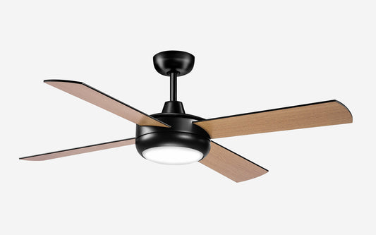 Classic Ceiling Fan with Integrated LED Light and Energy-Efficient Motor – Quiet Operation, 132 cm Diameter, Ceiling Mount 0