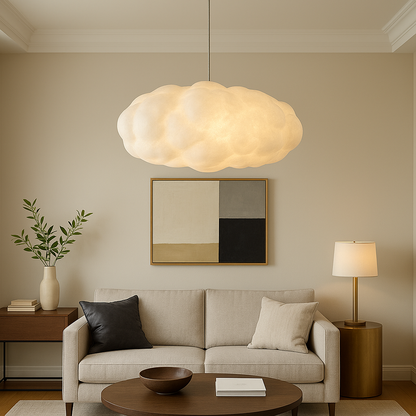 Modern Cloud Pendant Light – Adjustable Height LED Fixture for Dining Room and Bar – Unique Sculptural Design, Warm Glow 2
