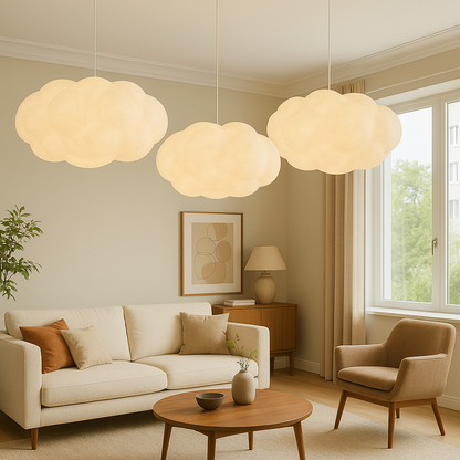 Modern Cloud Pendant Light – Adjustable Height LED Fixture for Dining Room and Bar – Unique Sculptural Design, Warm Glow 5