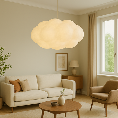 Modern Cloud Pendant Light – Adjustable Height LED Fixture for Dining Room and Bar – Unique Sculptural Design, Warm Glow 6
