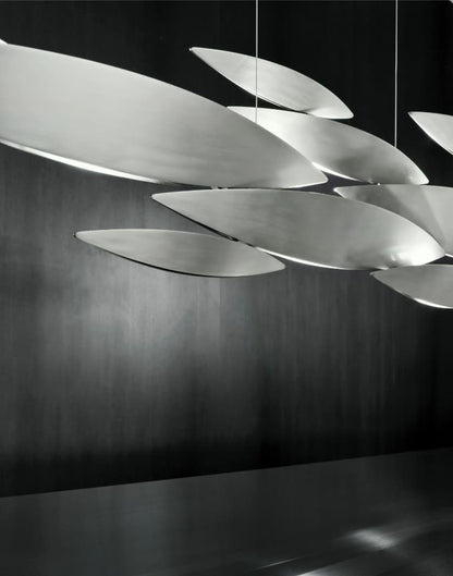 Linear Chandelier with Integrated LED – Adjustable Height in Multiple Sizes and Finishes, Modern Minimalist Design 2
