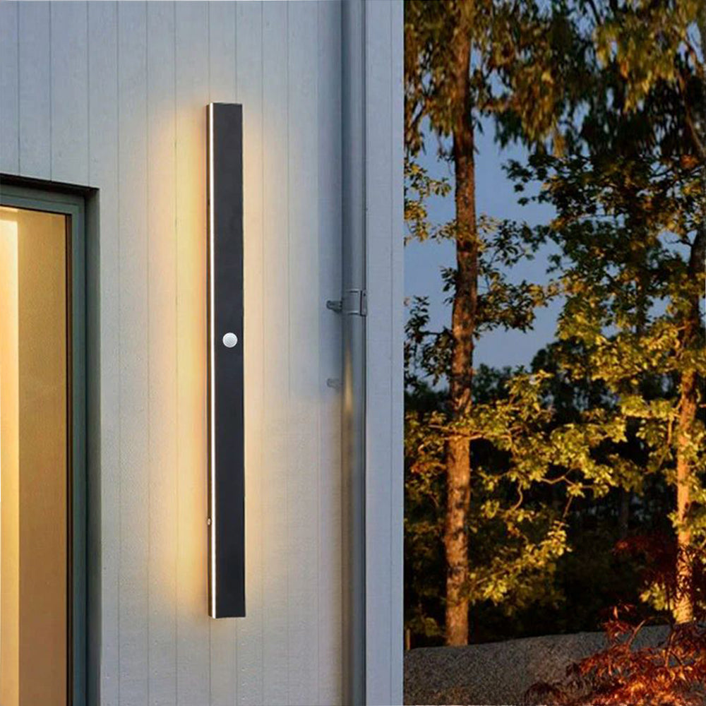 Sleek Black LED Outdoor Wall Lamp with IP65 Rating for Garden and Corridor – Dimmable and Waterproof Lighting Solution 21