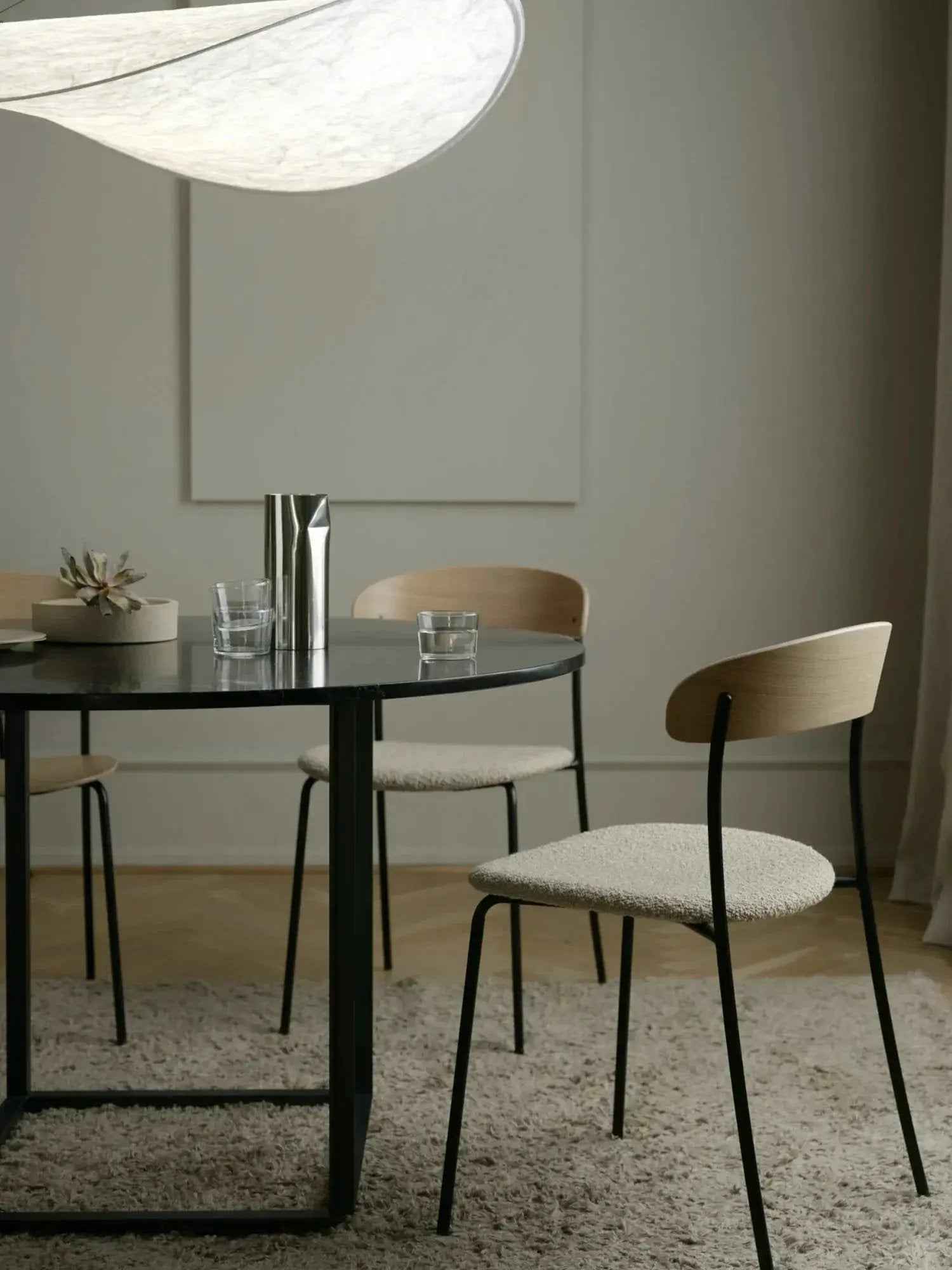 Spændt Pendellampe med Dæmpbar LED – Minimalistisk Design Ø 55, 70, 90, 120 cm, Genanvendelig Tyvek